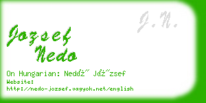 jozsef nedo business card